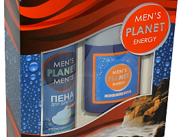 Набор мужской Men Planet Energy(Гель для душа 250мл+пена д/бр200мл)
