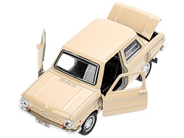 Машина металлическая ZAZ968A-12-BG ретро-модель 12 см, инерция, бежевый