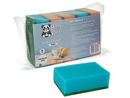 Губка для посуды HP-SP02-5  5шт миди