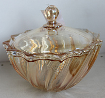 Ваза для конфет DM601J/2884 цветное стекло