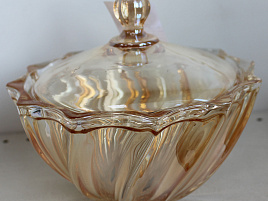 Ваза для конфет DM601J/2884 цветное стекло