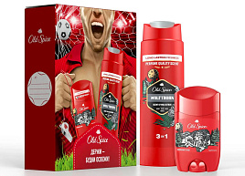 Набор мужской Олд Спайс Wolfthrom(гель/д.д+дез-т стик)