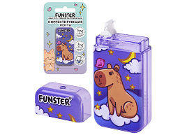 Корректирующая лента FUNSTER 273020 "КАПИБАРЫ", 5 мм х 5 м, корпус ассорти, блистер