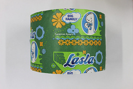 Туалетная бумага б/вт Lasla Big Family зеленая 2174
