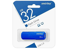 Флеш-драйв Smart Buy 32Gb CLUE Blue SB32GBCLU-BU синяя
