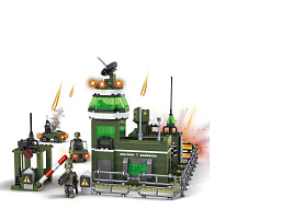 Конструктор Брик 6988570 Армия. Военная база 439дет.