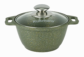 Кастрюля литой алюминий 1л k11tsml/5880 Кукмара Trendy style malachite с/кр