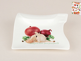 Блюдо керамика 14*13,5см MS07-0020 с рисунком