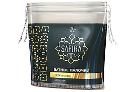 Ватные палочки Safira 100шт полиэтиленовый пакет