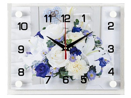 Часы настенные "21 Век" 25,5*20 2026-114 Букет