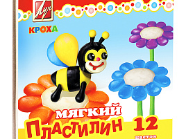 Пластилин 12цв. Кроха 23С1484-08 мягкий