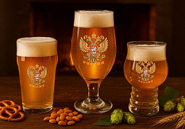 Набор бокалов для пива 1209-Д Герб России 3шт