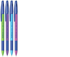 Ручка Erich Krause 42751 "R-301 Neon" синяя, 0,7мм, грип, корпус ассорти