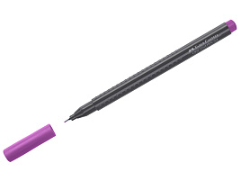 Ручка кап. Faber-Castell 151634 "Grip Finepen" фиолетовая, 0,4мм, трехгранная
