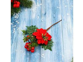 Декор Веточка 9698946 Зимние грезы 19см