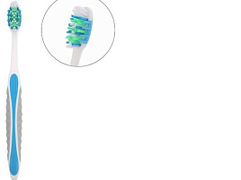 Зубная щетка Farres YS0001 разнцвет.щетин.+силикон в прозр.футляре 2406