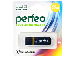 Флеш-драйв Perfeo USB 32Gb C01 черный