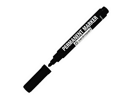 Маркер Centropen 8566/1 черный перм. круглый