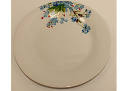 Тарелка мелкая 20,5см 8" т8-5238 Букет незабудок 4021