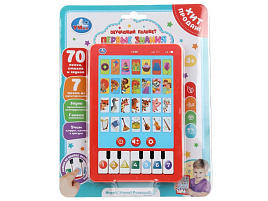 Планшет HT1117-R58 мини-планшет 70 стихов, песен, звуков. на блист