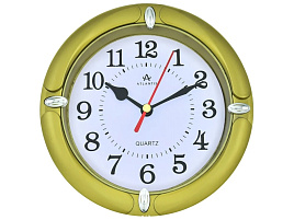 Часы настенные Atlantis 15,6*15,6 TLD-5986T золото