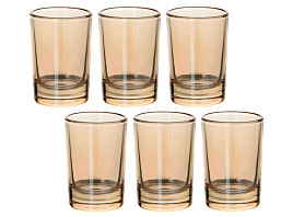 Набор стопок 1022/05/5532 Золотистый мед 60мл 6шт