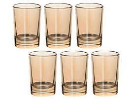 Набор стопок 1022/05/5532 Золотистый мед 60мл 6шт