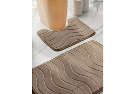 Коврик для ванной и туалета 50*80 коричневый Y4-9969/505891