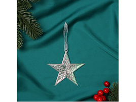 Подвеска пластик Звезда кружевная 9*9см 10514393