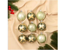 Шар 5,5см 9510350 Ажур, золото 1шт