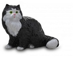 Фигурка садовая Кот Васька черный 4С37Ч 35*45см