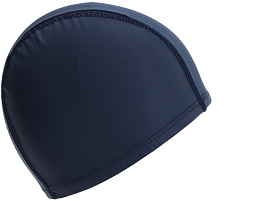 Шапочка для плавания 9179105 взрослая, темно-синяя, тканевая