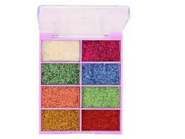 Тени для век 8 цветов Farres 1254-02 Heavy Metal глиттер