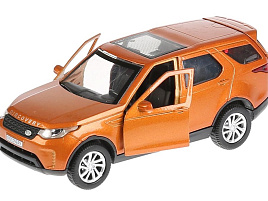 Машина металлическая DISCOVERY-GD LAND ROVER DISCOVERY 12 см двер, баг, инер, золотой, кор.
