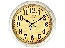 Часы настенные Atlantis 38*38 TLD-3708C бежевые
