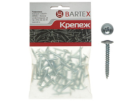 Саморез универсальный 4,2*25 цинк с пресшайбой 50шт Bartex 2830