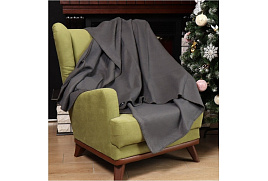 Плед-покрывало 130*170 Silvano темный графит AI-0104007/8182