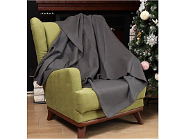 Плед-покрывало 130*170 Silvano темный графит AI-0104007/8182