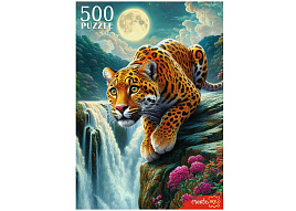 Пазл 500эл. Леопард и луна Ф500-2740