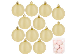 Набор шаров 5см FG240517133M свет.желтый 12шт