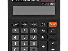 Калькулятор Citizen настольный SDC-805BN 8 разрядов, 2-е питание, черный
