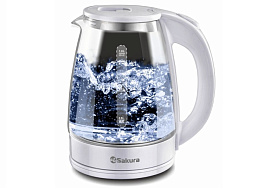 Электрочайник SAKURA SA-2734W стекло 1,8л