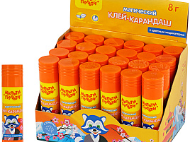 Клей-карандаш 8г. Мульти-Пульти GS_33740 "Енот в Японии", с цветным индикатором