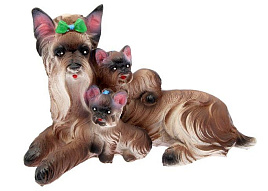 Копилка 3 собаки с табличкой 39*25см