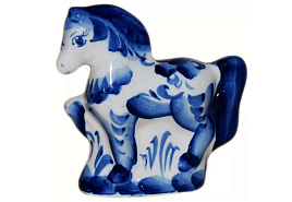 СГ Сувенир Гжель Лошадка 6054 8,5см