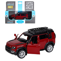 Машина металлическая JB1251476 1:43 Land Rover Defender 110 красный окр.двери