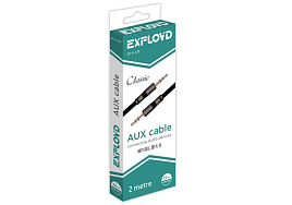 Кабель EXPLOYD EX-K-635  AUX Jack3,5mm(M) -2M