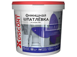 Шпатлевка финишная 3кг Ореол для внутренних работ белая ПВА 477692/8365