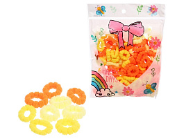 Набор резинок д/вол.  545-0261 Миндаль желтый/оранжевый 100шт