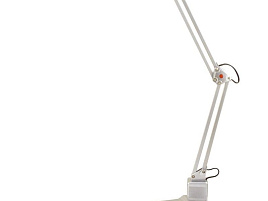 Лампа настольная офисная KD-017 C Camelion на струбцине серебро 0931